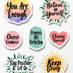 Self-Love & Motivation - Sticker Sheet v6